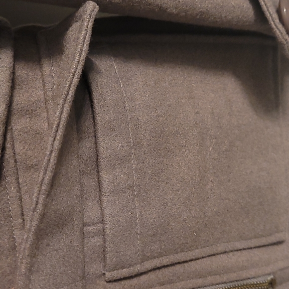 MODCLOTH WOOL BLEND STONE JACKET, SZ LARGE - Picture 6 of 16